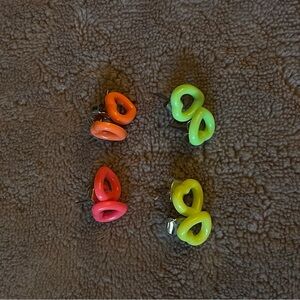 Y2K Neon Heart Earrings